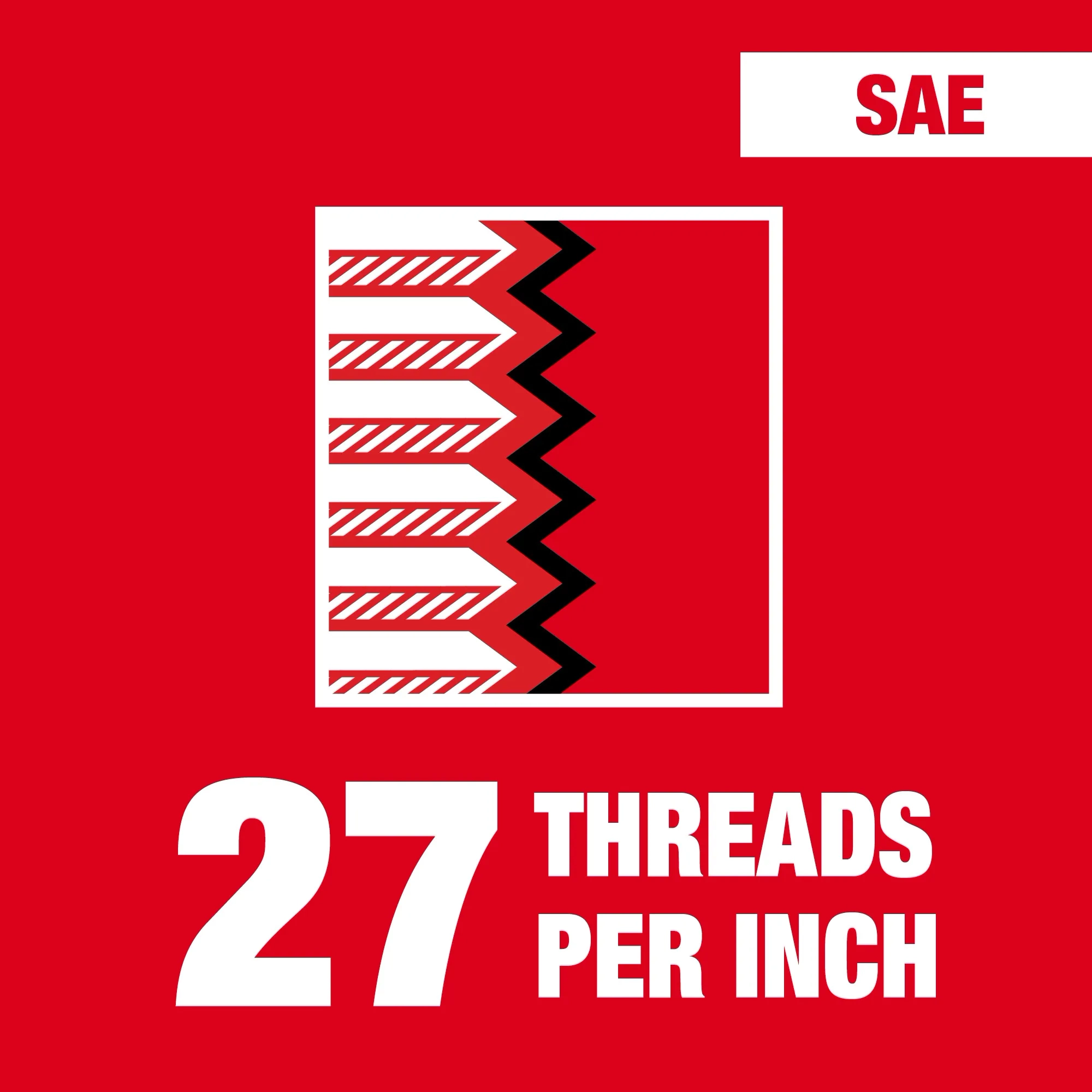 27 threads per inch