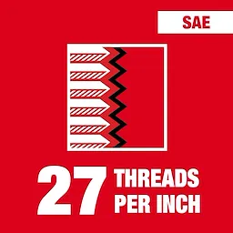 27 threads per inch