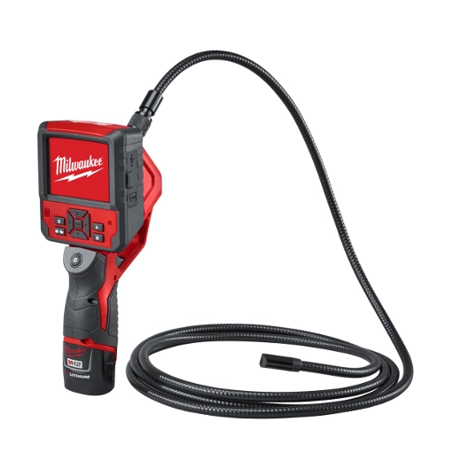 2315-20 M-Spector FLEX™ Console, 9 ft Inspection Camera Cable, SD Card, USB Cable, (1) M12™ REDLITHIUM™ Compact Battery Pack, Charger and Carrying Case - M-Spector FLEX™ Inspection Camera Cable Kit