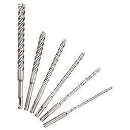 48-20-7499 - 6pc. SDS Plus MX4 4-Cutter Solid Carbide bit set