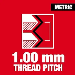 1.00 mm thread pitch