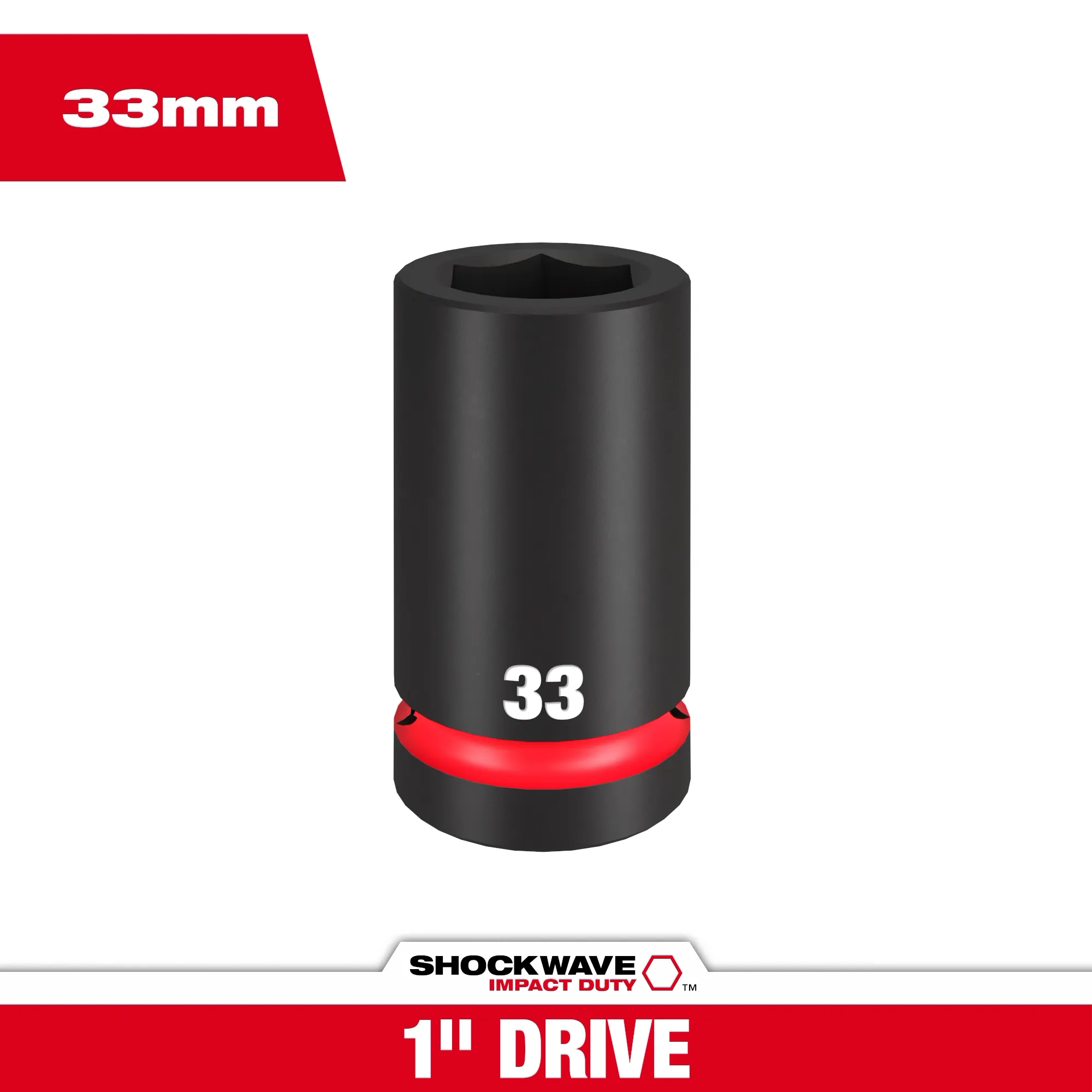 SHOCKWAVE Impact Duty™ 1" DR 33MM DEEP IMPACT SOCKET