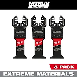 3 of the NITRUS CARBIDE™ Extreme Materials Universal Fit OPEN-LOK™ Multi-Tool Blades