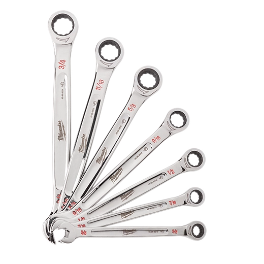 48-22-9406 - 7 pc. SAE Ratcheting Combination Wrench Set