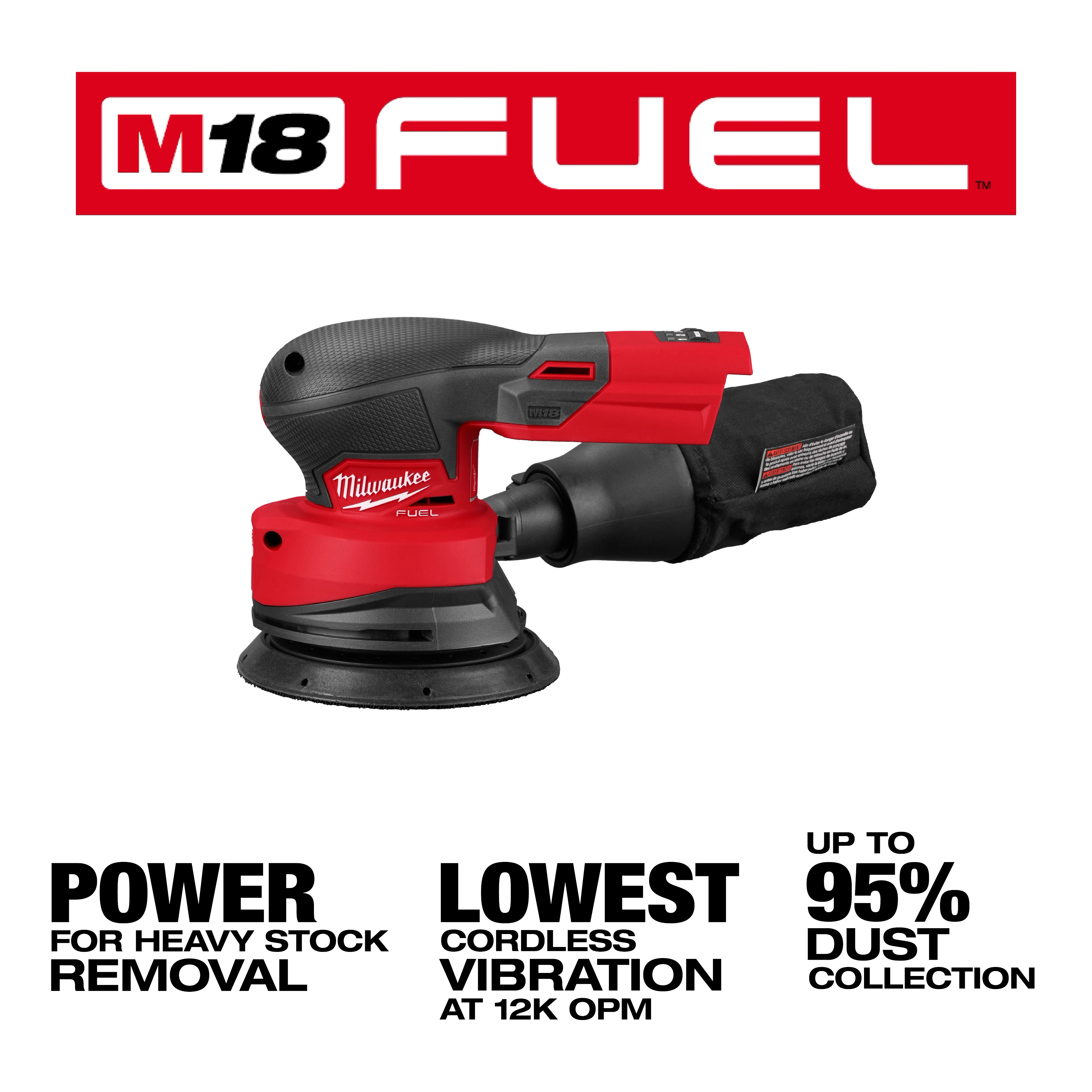 M18 FUEL 5 Random Orbital Sander Milwaukee Tool