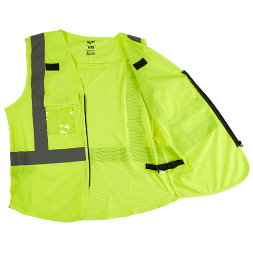 48-73-5022 - High Visibility Yellow Safety Vest - L/XL