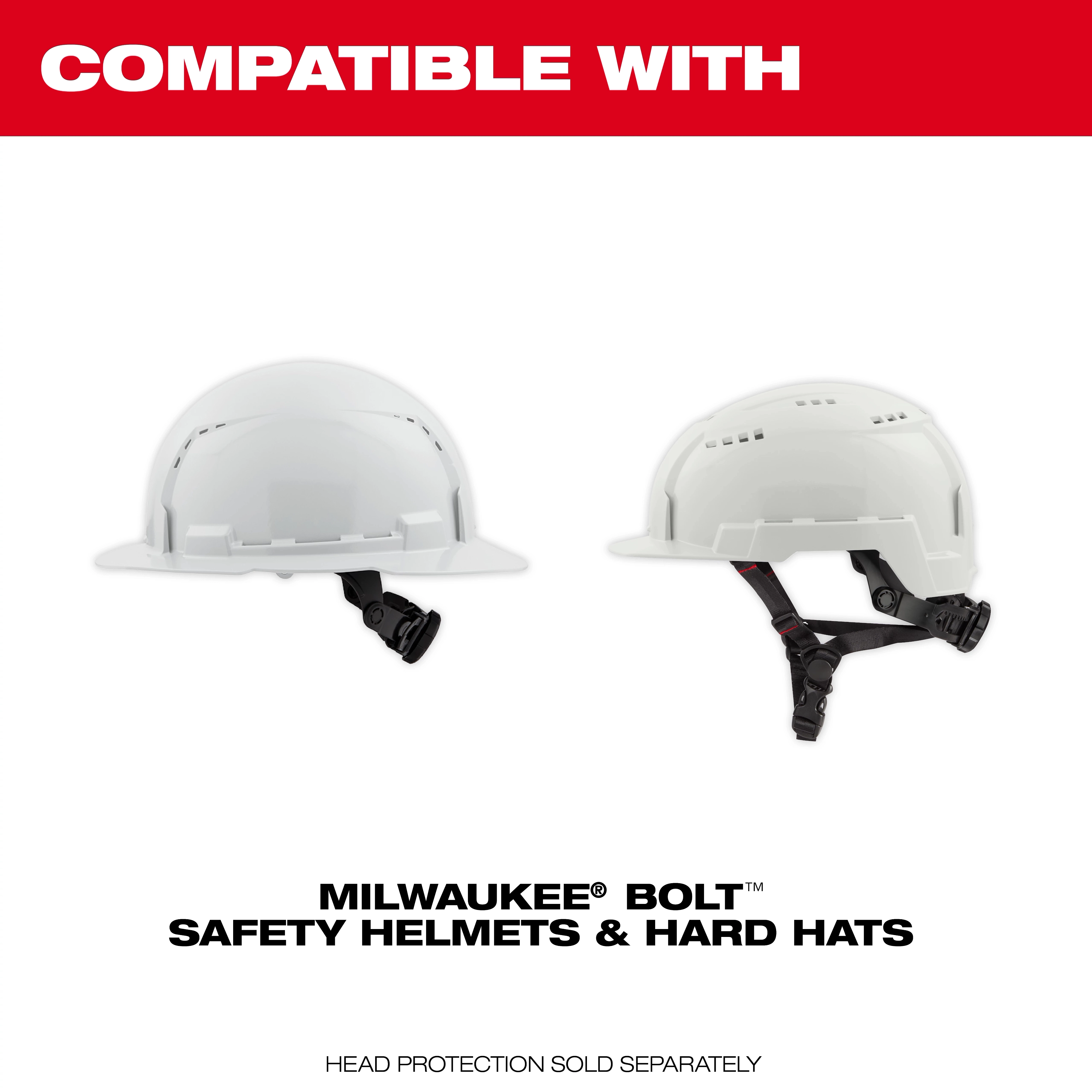 Compatibility With BOLT Safety Helmets & Hard Hats