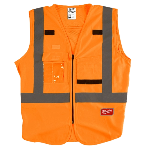 48-73-5072 - High Visibility Orange Safety Vest - L/XL (CSA)