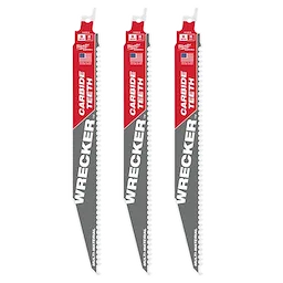 48-00-5342, 48-00-5242 - 9" 6 TPI THE WRECKER™ with Carbide Teeth SAWZALL® Blade 3PK