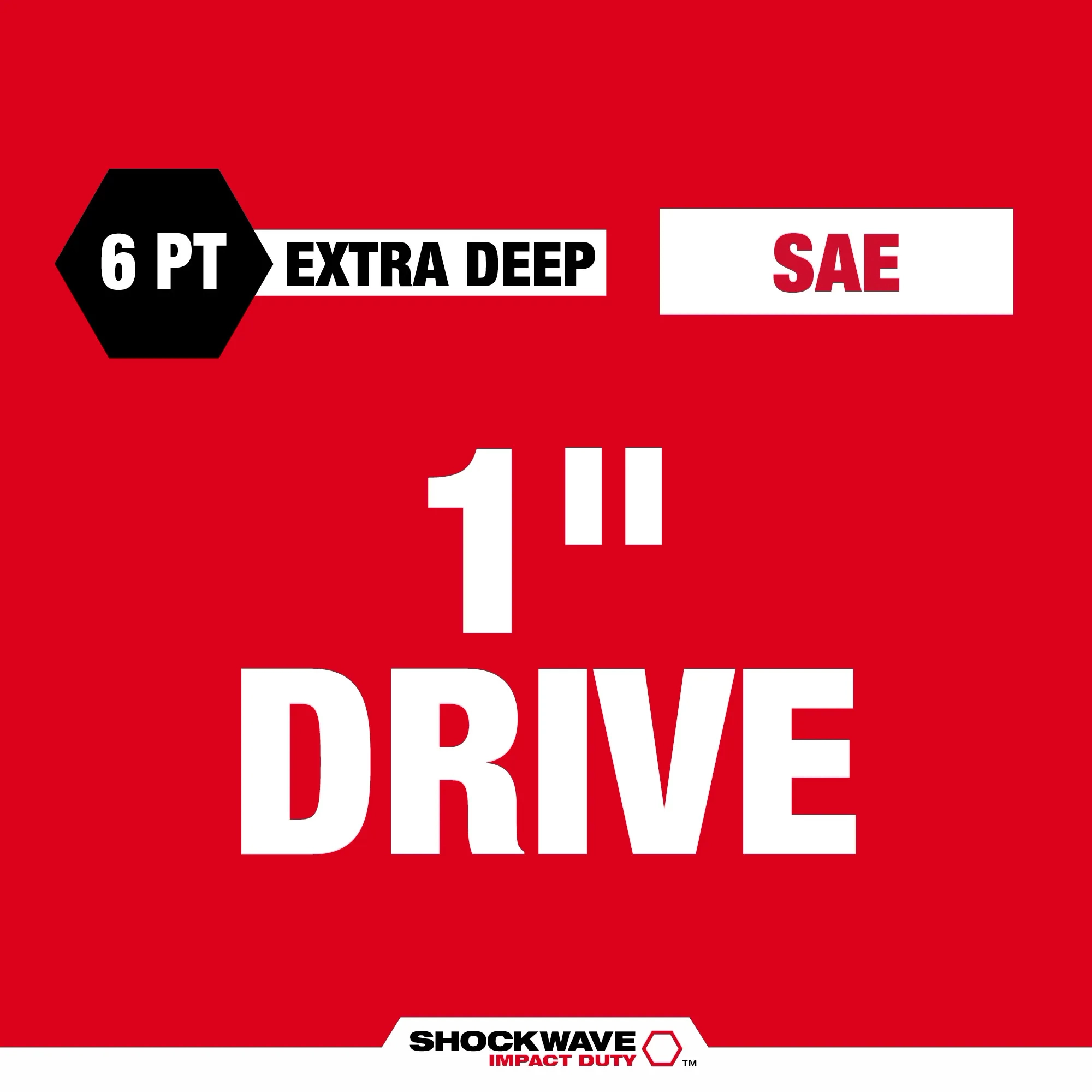 6 Point Extra Deep 1" Drive