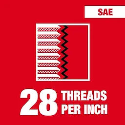 28 threads per inch