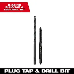 8-32 Straight Flute Plug Tap & #29 Drill Bit