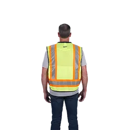 48-73-5161, 48-73-5162, 48-73-5163, 48-73-5164 - Class 2 Surveyor's High Visibility Yellow Safety Vest - L/XL