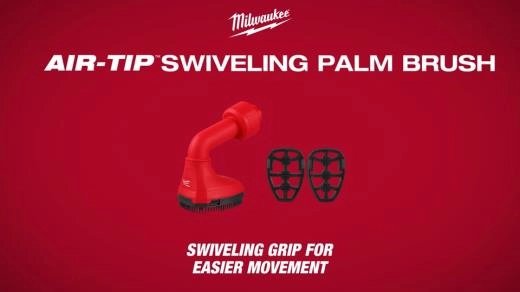 Milwaukee AIR TIP Swiveling Palm Brush Updated