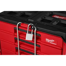 The PACKOUT 4-Drawer Tool Box secured