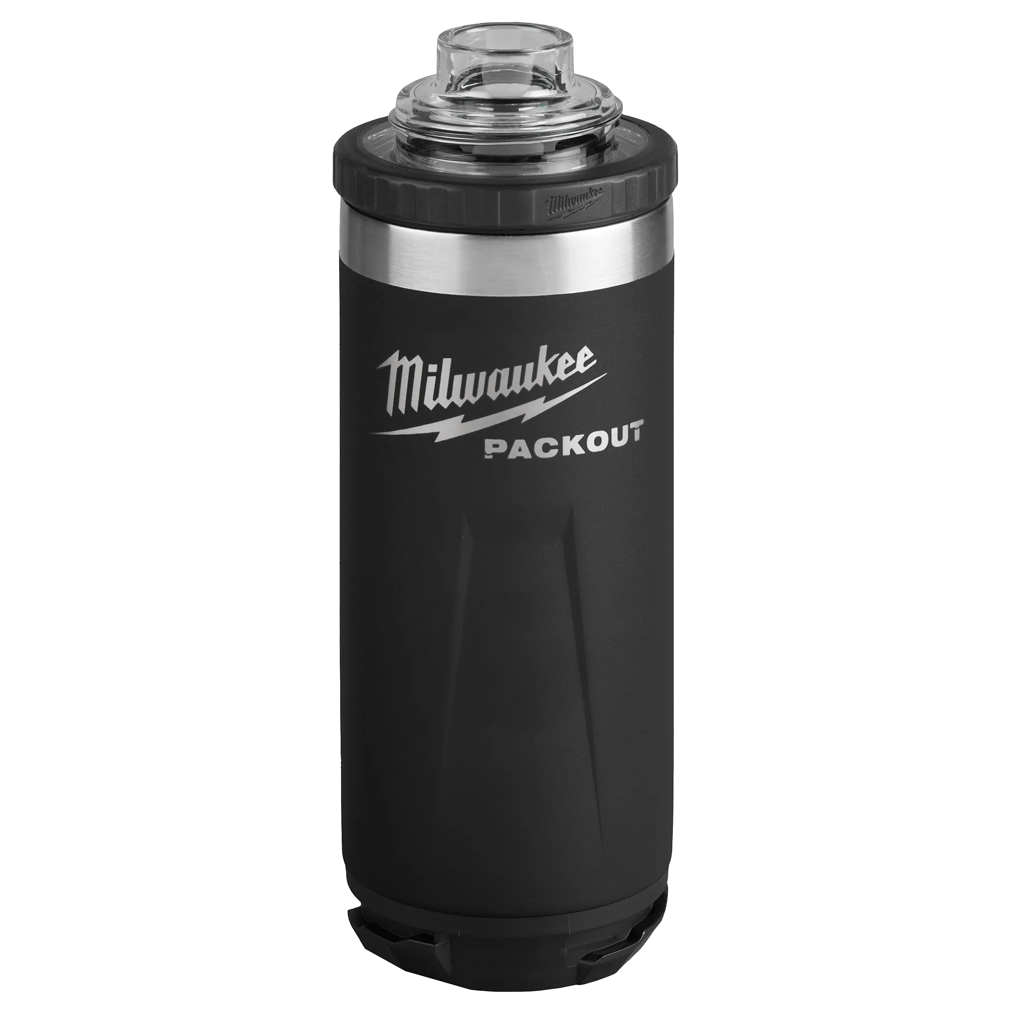 Image of the Milwaukee PACKOUT 18oz Insulated Bottle in black