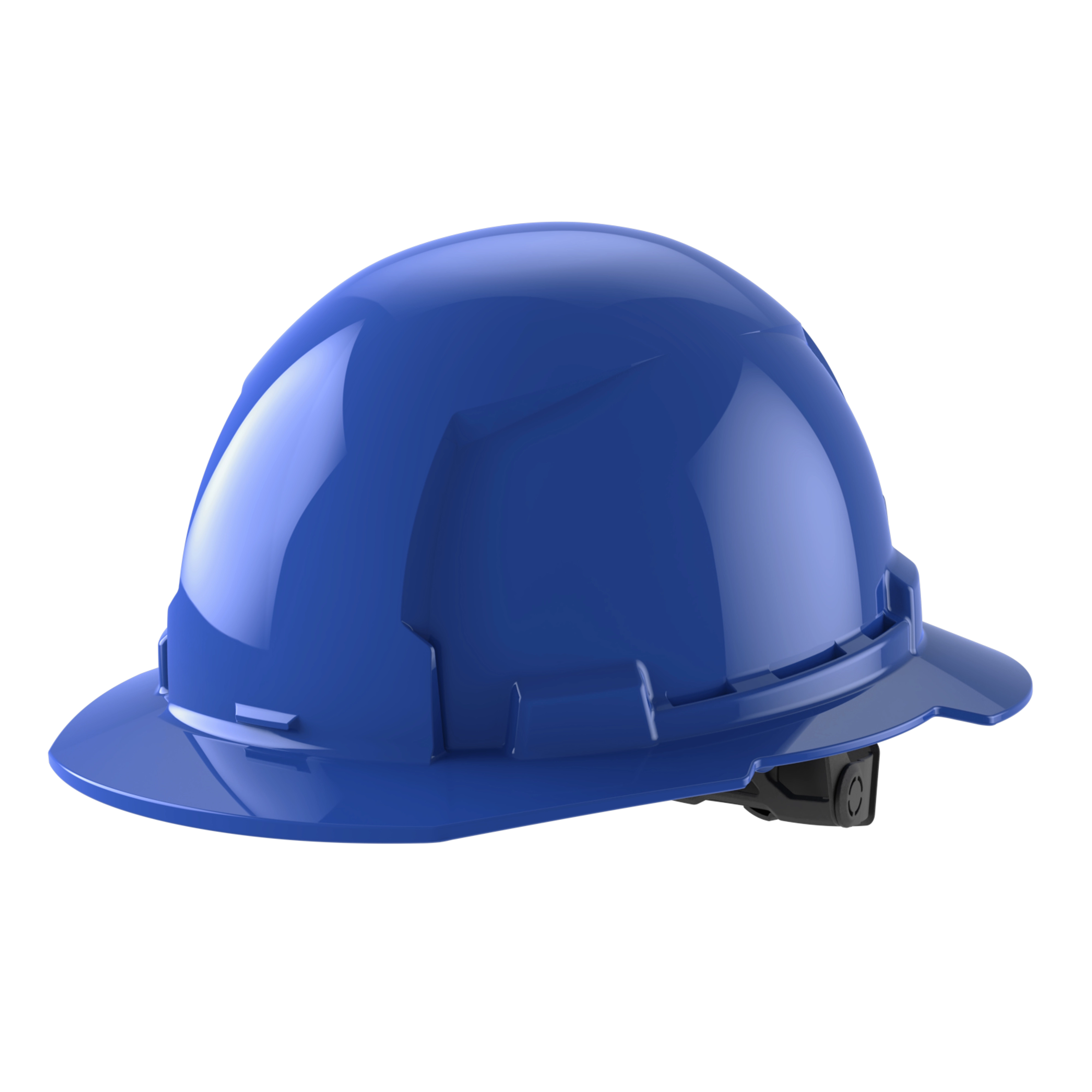 Image of the Milwaukee BOLT Blue Full Brim Hard Hat w/6pt Ratcheting Suspension (USA) - Type 1, Class E