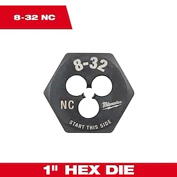 8-32 NC 1-Inch Hex Die