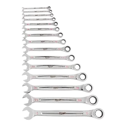 48-22-9416 - 15 pc. Metric Ratcheting Combination Wrench Set