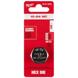 10-24 NC 1-Inch Hex Die in its packaging