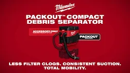 Milwaukee® PACKOUT™ Compact Debris Separator Video