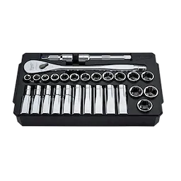 48-22-9510 - 1/2" Drive 29pc Ratchet & Socket Set - Metric