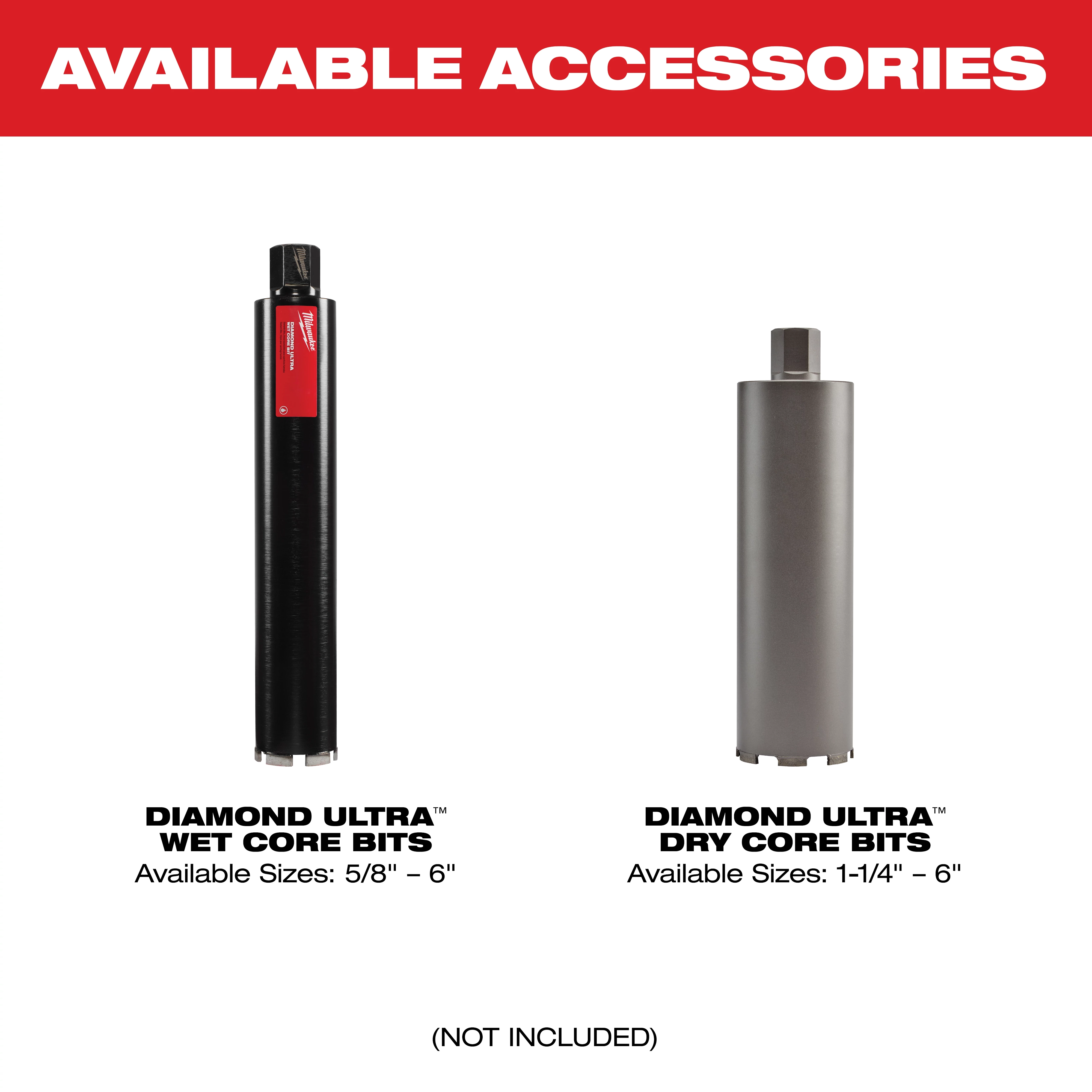 MX FUEL™Core Drills | Available Accessories