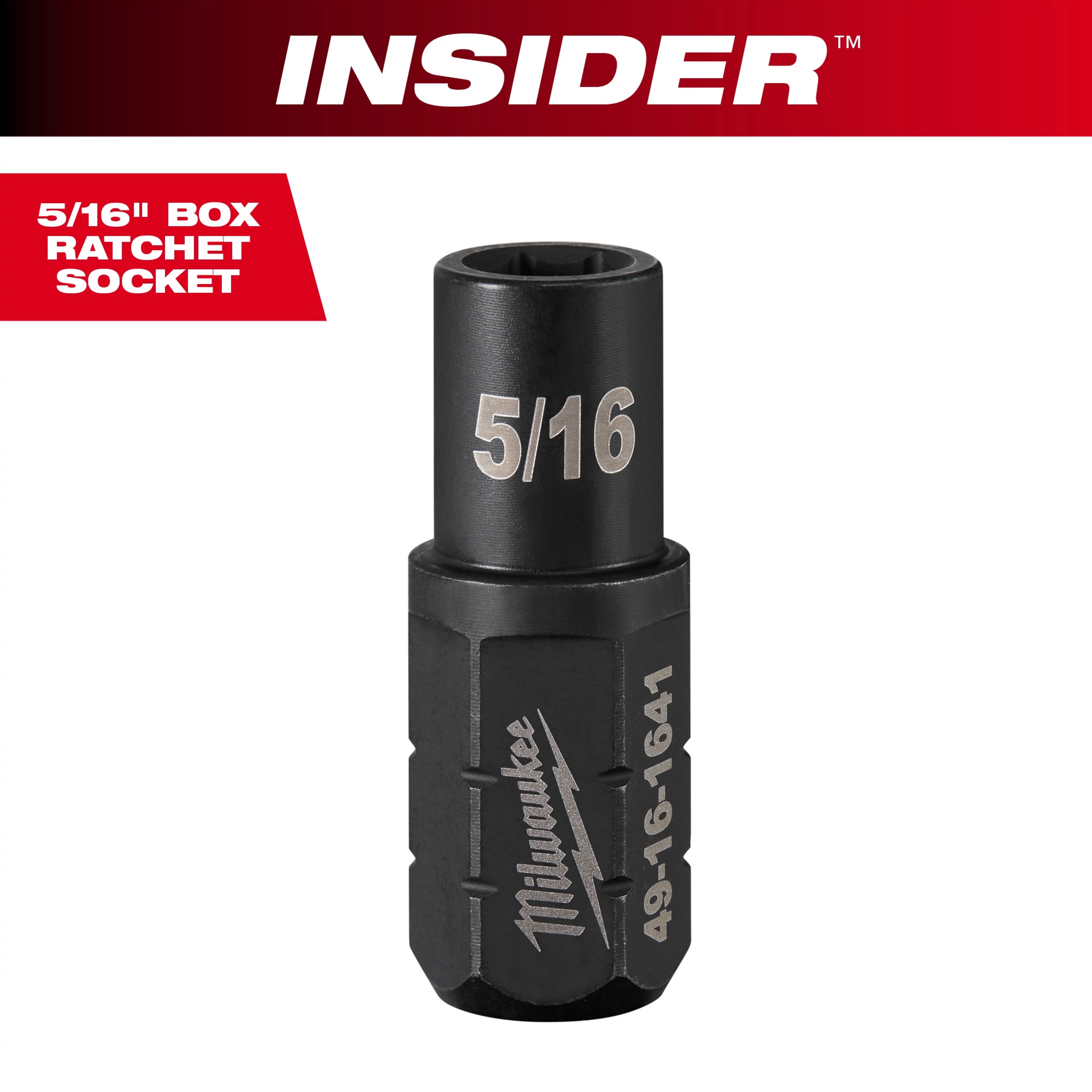 INSIDER™ Box Ratchet Socket 6 Point 5/16"