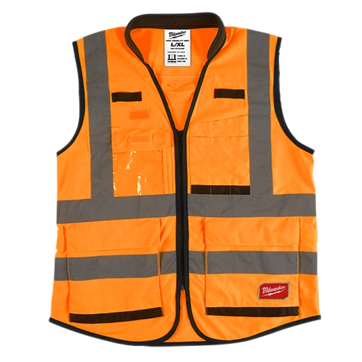 48-73-5052 - High Visibility Orange Performance Safety Vest - L/XL