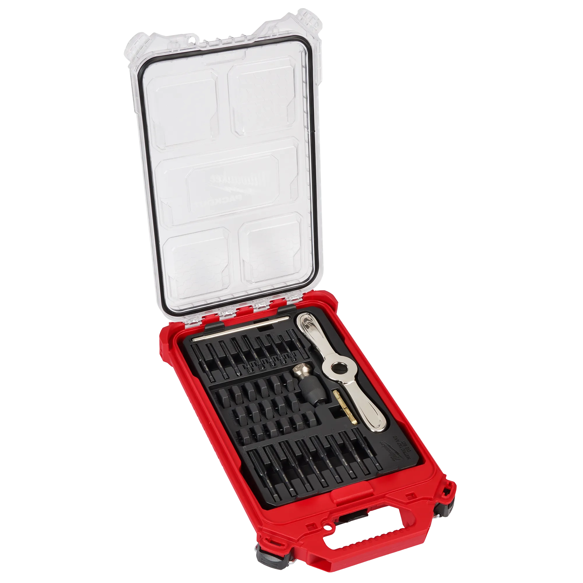 Metric Tap & Die PACKOUT™ Set w/ Hex-LOK™ 2-in-1 Handle - 38PC