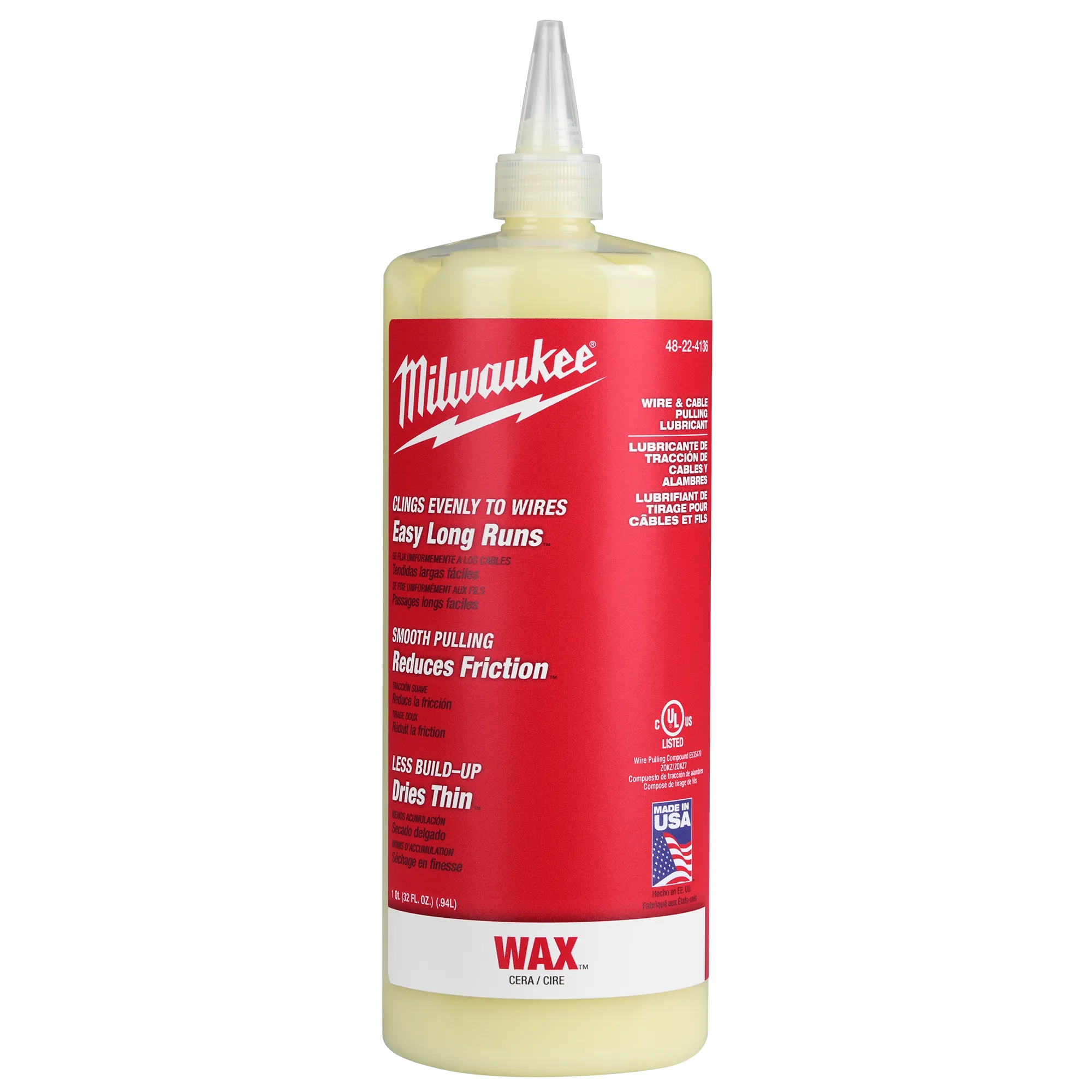 Image of the Milwaukee Wire & Cable Pulling Wax Lubricant