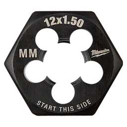 M12-1.50 mm 1-Inch Hex Threading Die