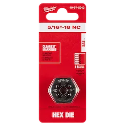 5/16"-18 NC 1-Inch Hex Die in its packaging