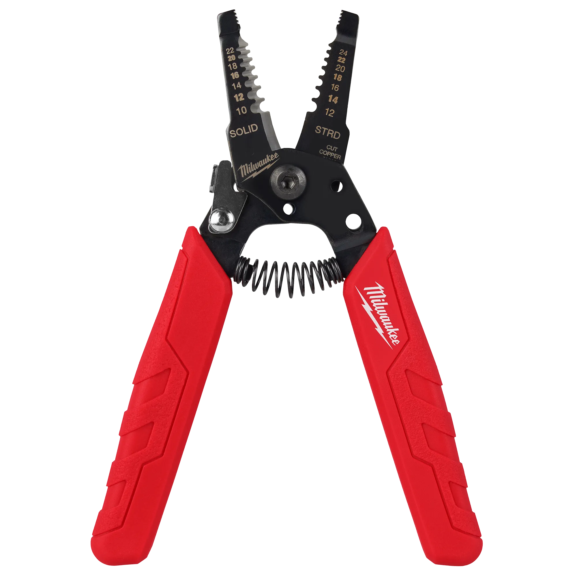 The 10-24 AWG Compact Comfort Grip Wire Stripper & Cutter with the head open