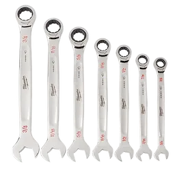 48-22-9406 - 7 pc. SAE Ratcheting Combination Wrench Set