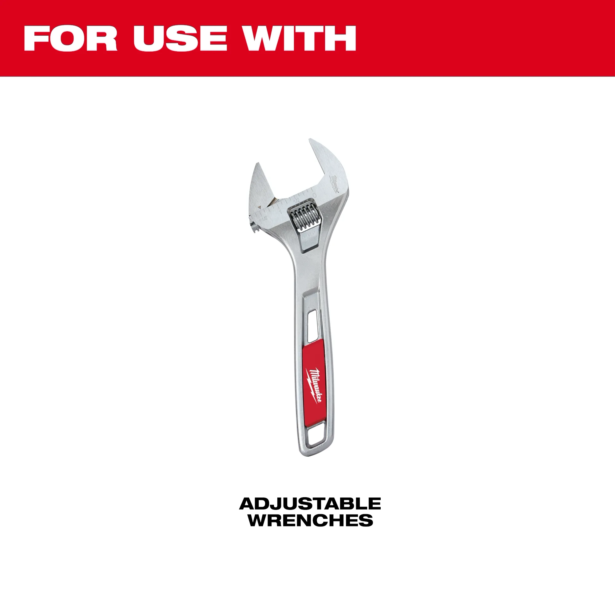 For use with adjustable wrenches