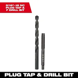 5/16"-18 Straight Flute Plug Tap & F Drill Bit