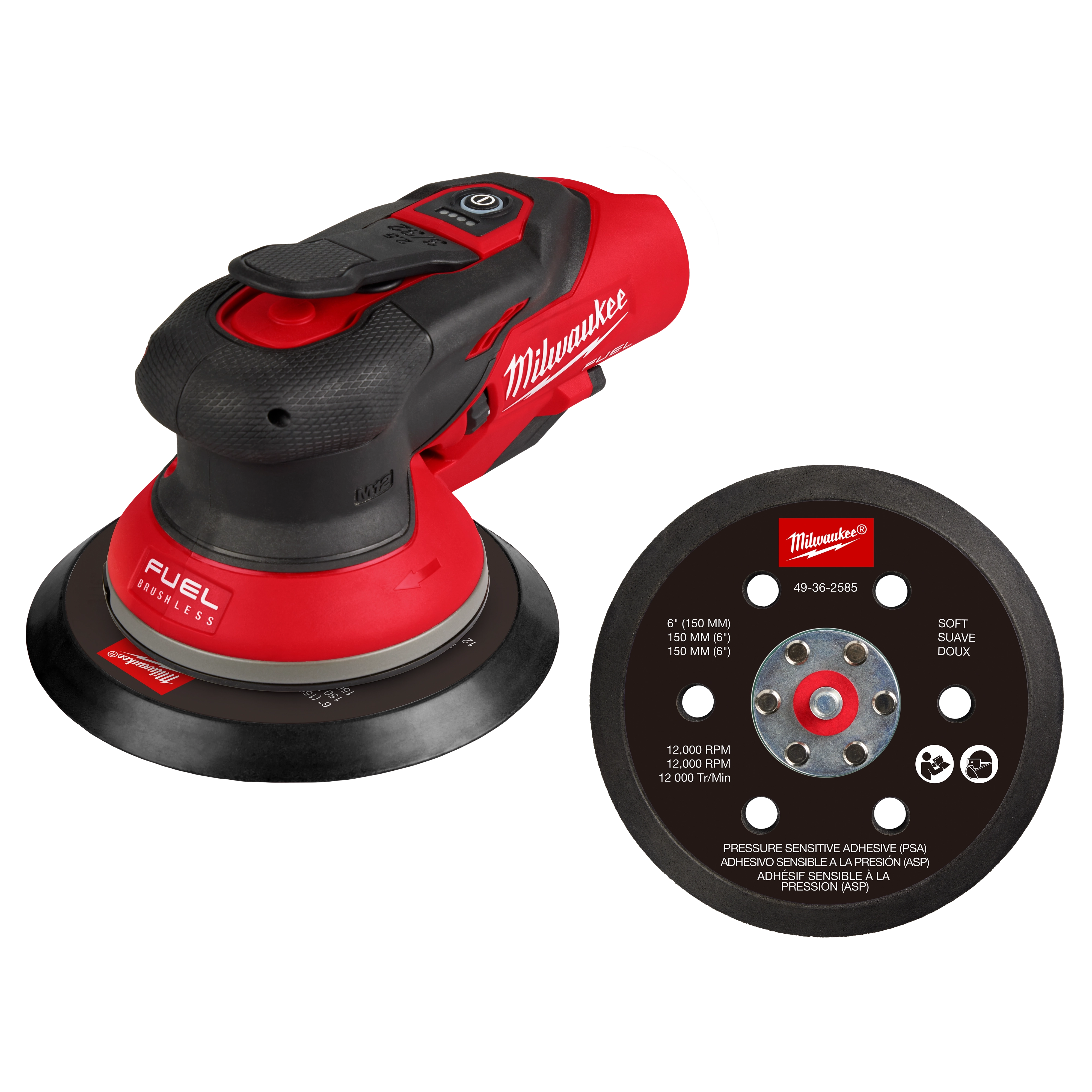 M12 FUEL™ 6" Random Orbital Sander (3/32")