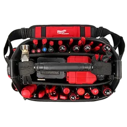 Image of the Milwaukee PACKOUT 15" Structured Tote highlighting its tool storage capabilities