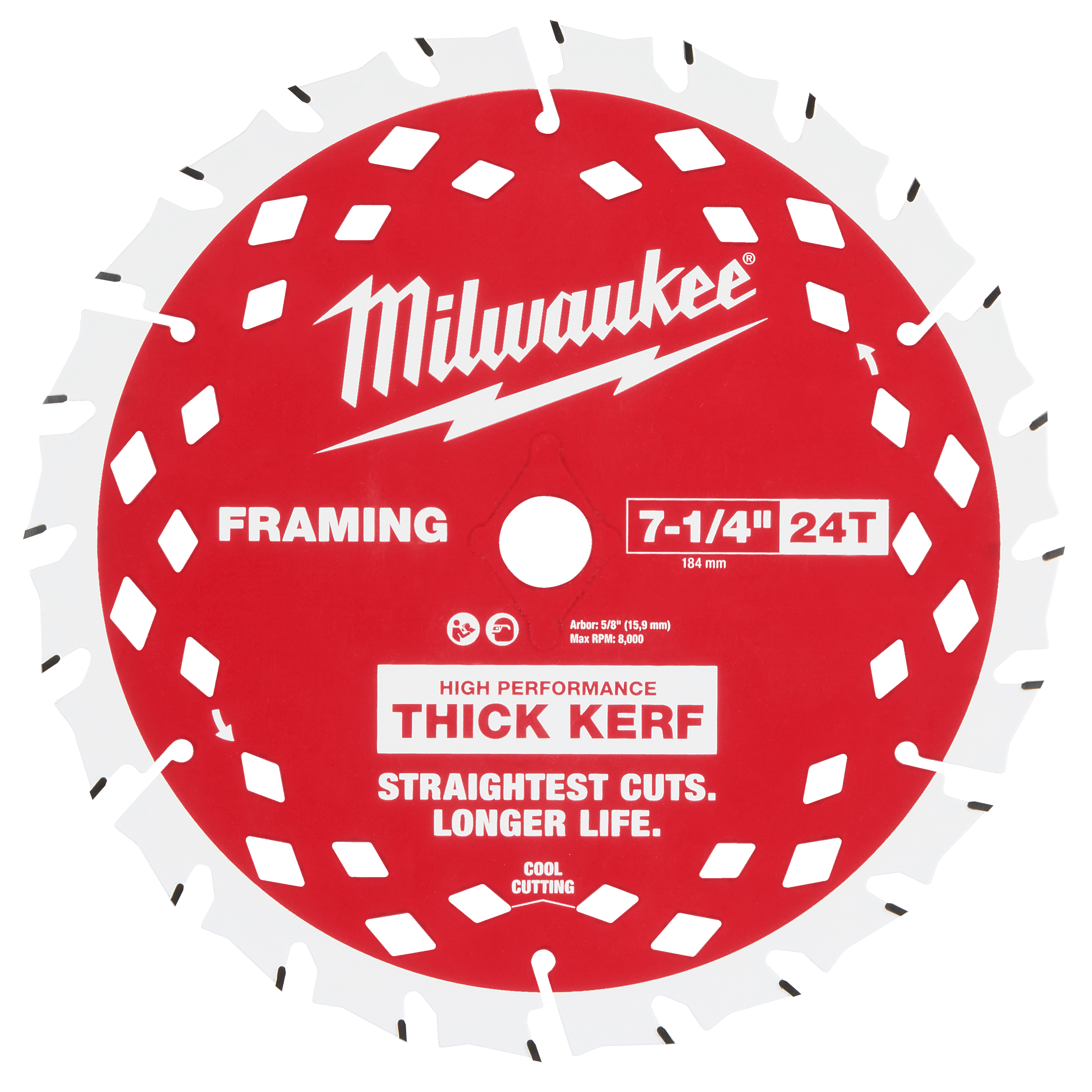 7-1/4" 24T Thick Kerf Framing Circular Saw Blade