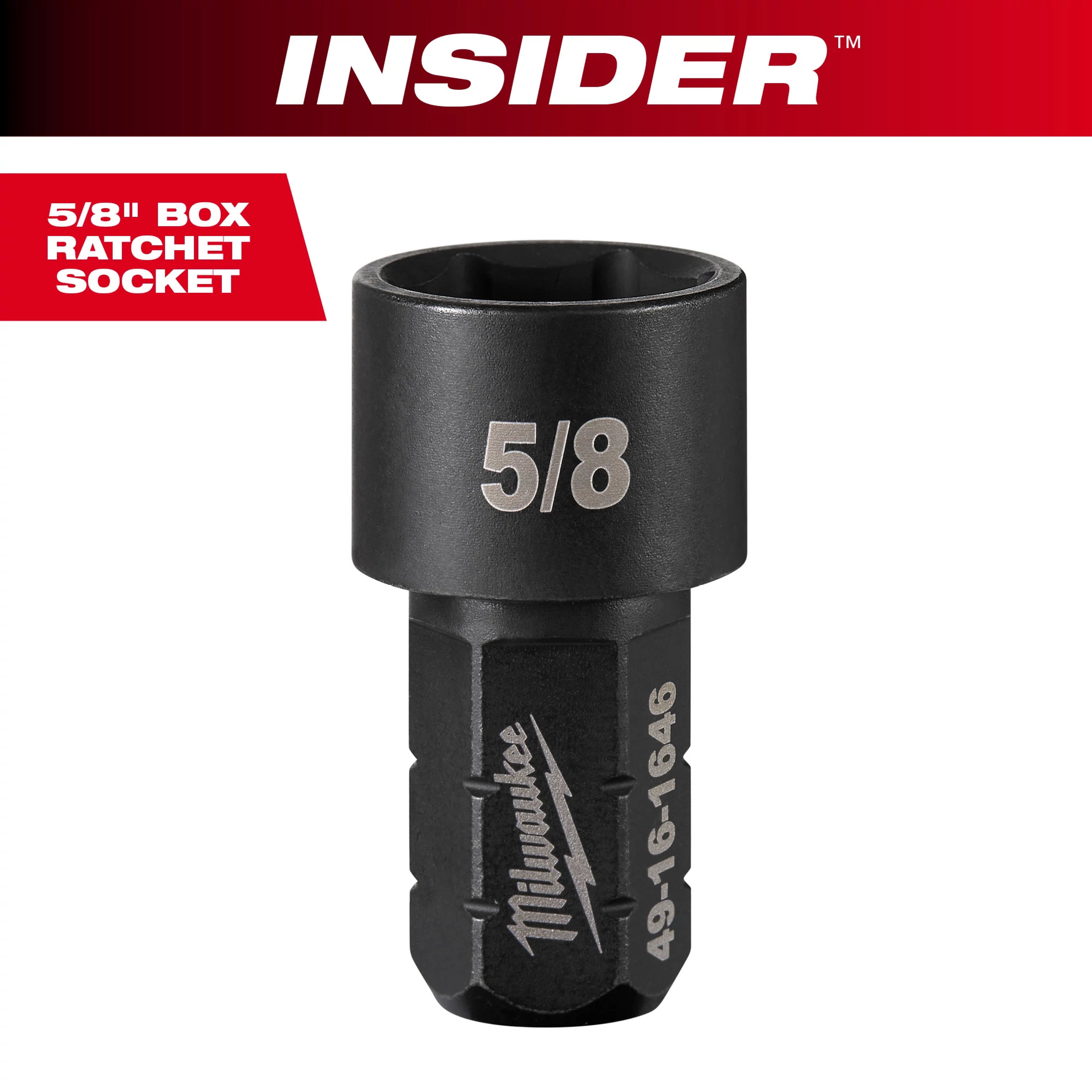 INSIDER™ Box Ratchet Socket 6 Point 5/8"