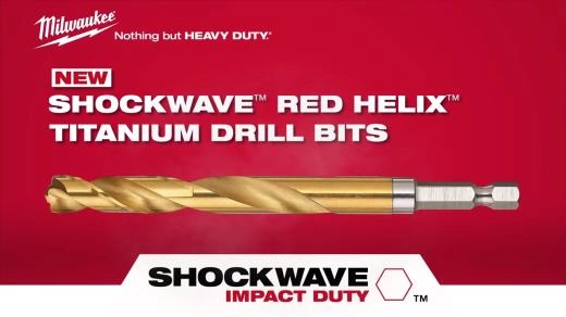 Shockwave Red Helix Titanium Drill Bits