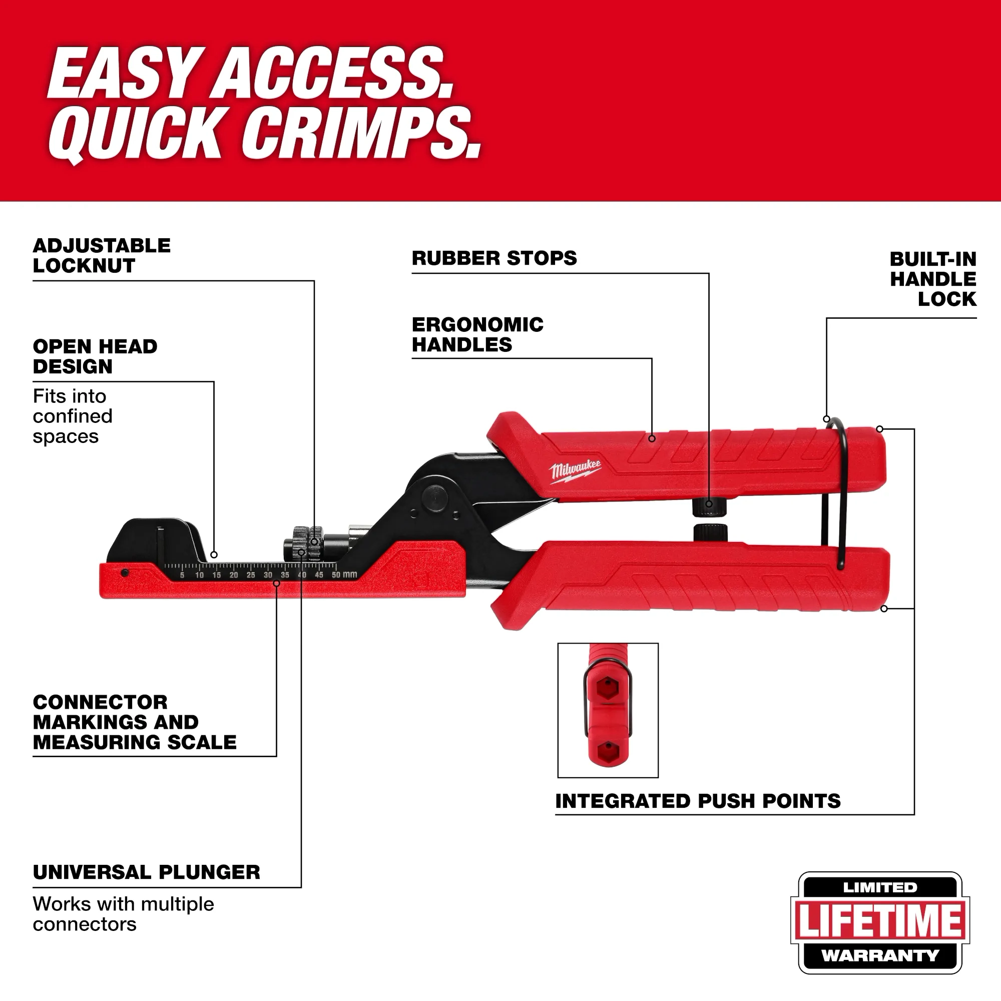 Easy access quick crimps