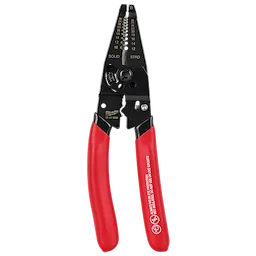 Back view of the 10-28 AWG Multi-Purpose Dipped Grip Wire Stripper & Cutter with Reinforced Head