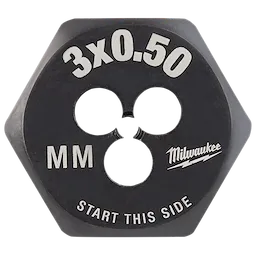 M3-0.50 mm 1-Inch Hex Die