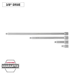 Image of the Milwaukee 4pc 3/8” Drive Extension Set