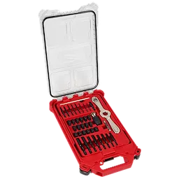 SAE Tap & Die PACKOUT™ Set w/ Hex-LOK™ 2-in-1 Handle - 38PC