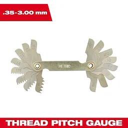 0.35-3.00 mm Metric Thread Pitch Gauge