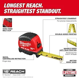 25ft Wide Blade Tape Measure