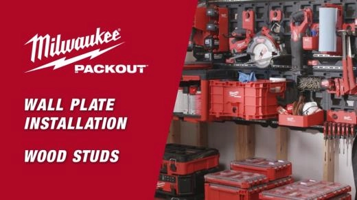 Milwaukee PACKOUT Wall Plate Wood Studs Installation